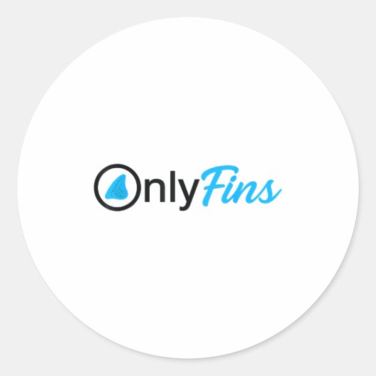 Only Adise Fins Funny B Salmon And Steelhead Fishi Ronde Sticker (Voorkant)