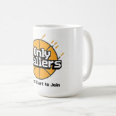 Only Ballers: Press Start to Join Coffee Mug (Pixe Koffiemok (Voorkant rechts)