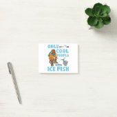 Only Cool People Ice Fish Funny Fishing Post-it® Notes (Kantoor)