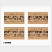 only dead rechthoekige sticker (Vel)
