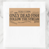 only dead rechthoekige sticker (Tas)