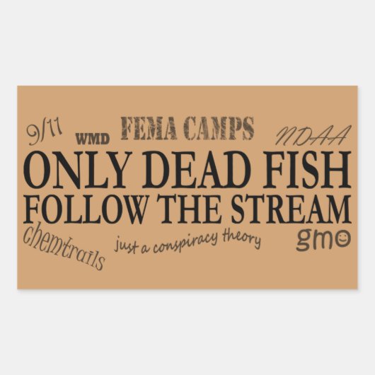 only dead rechthoekige sticker (Voorkant)