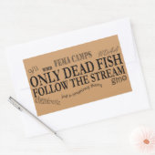 only dead rechthoekige sticker (Envelop)