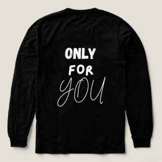 Only for You – Romantic Minimalist Long Sleeve T-S Tri-Blend Shirt