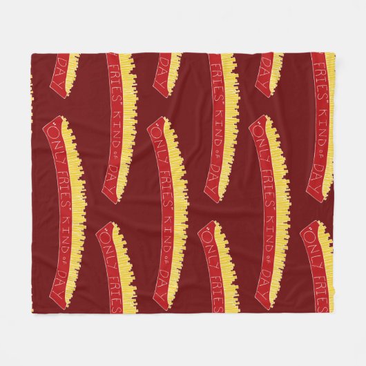 Only Fries Kind of Day 🍟 Fleece Deken (Voorkant (Horizontaal))