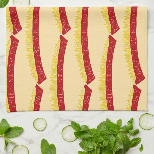 Only Fries Kind of Day 🍟 Theedoek (Gevouwen)