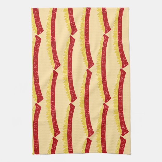 Only Fries Kind of Day 🍟 Theedoek (Verticaal)