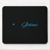 Only Gains _ Funny Gym Motivation  Muismat (Voorkant)