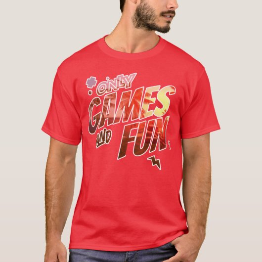 Only Games And Fun vintage boy T-shirt (Voorkant)