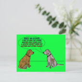 Only Get To See The Young Master, Unless. Briefkaart (Staand voorkant)