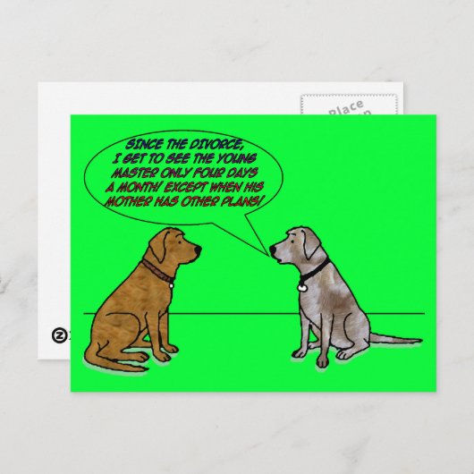 Only Get To See The Young Master, Unless. Briefkaart (Voorkant / Achterkant)