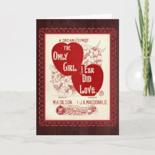 Only Girl I E'er Did Love - Valentijn Kaart
