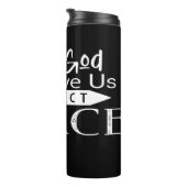 Only God Can Give Us Perfect Peace Thermosbeker (Geroteerd rechts)