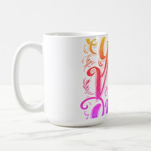 Only Goede Vibes Script Badge Koffiemok (Links)