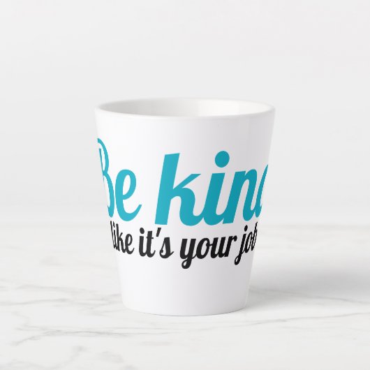 Only Kindness Matters Mug Latte Mok (Voorkant)