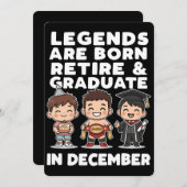 Only Legends do it all in December!  Feestdagenkaart (Voorkant / Achterkant)