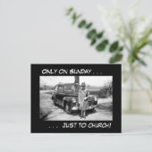 Only on Sunday. . Briefkaart (Staand voorkant)