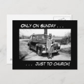 Only on Sunday. . Briefkaart (Voorkant / Achterkant)
