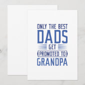 Only the Best Dads Get Promoted To Grandpa Bedankkaart (Voorkant / Achterkant)