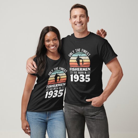 Only The Finest Fisher Are Born In 1935 90Th T-shirt (Unisex)