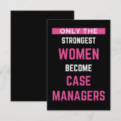 Only The Strongest Women Become Case Managers Bedankkaart (Voorkant / Achterkant)