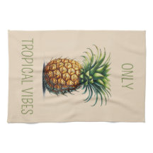 "Only Tropical Vibes" Ananas theedoek