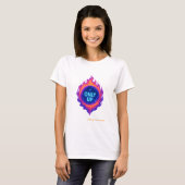 ONLY UP Cosmic Flame Motivational Design T-shirt (Voorkant volledig)