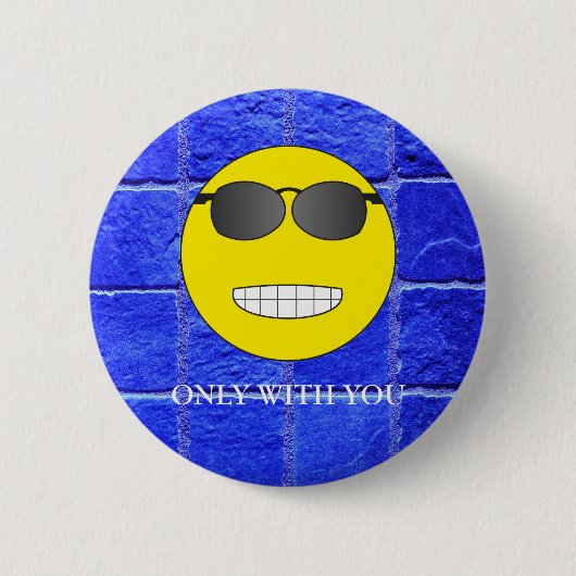 Only with you ronde button 5,7 cm (Voorkant)