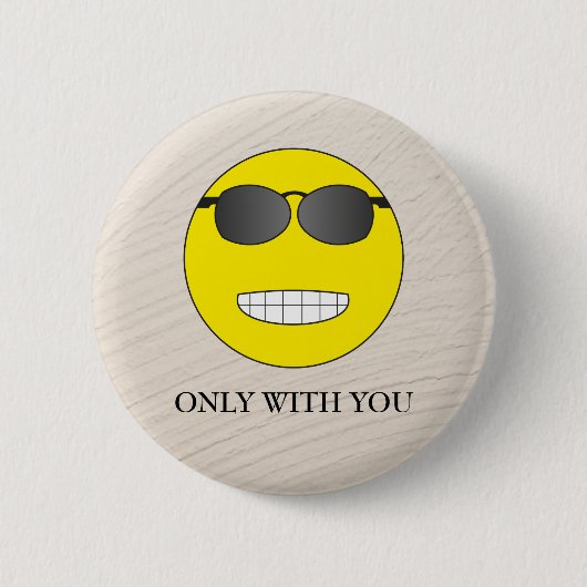 Only with you ronde button 5,7 cm (Voorkant)