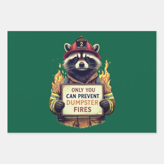 Only You Can Prevent Dumpster Fires Inpakpapier Vel (Voorkant)