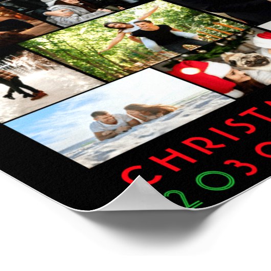 Only You Photo Collage Couples Christmas Cture  Poster (Hoek)