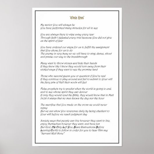 Only You - Poster  (Voorkant)