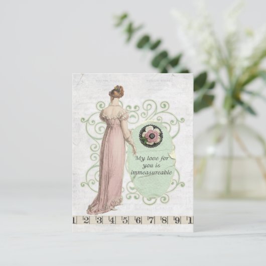 Onmeetbare liefde briefkaart (Staand voorkant)