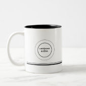 Onmenselijke Button 11 oz. KoffieMok. Tweekleurige Koffiemok (Links)