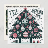 onmetelijke tijd feestdagenkaart (Voorkant / Achterkant)