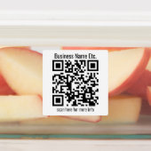 Onmiddellijk bewerkbare QR-code en bedrijfsnaam, e Labels (Aangebracht)