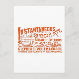 Onmiddellijk chocolade! briefkaart