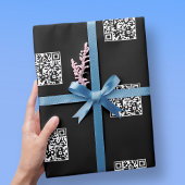 Onmiddellijk Creëer QR-code met verzegeld patroon Cadeaupapier