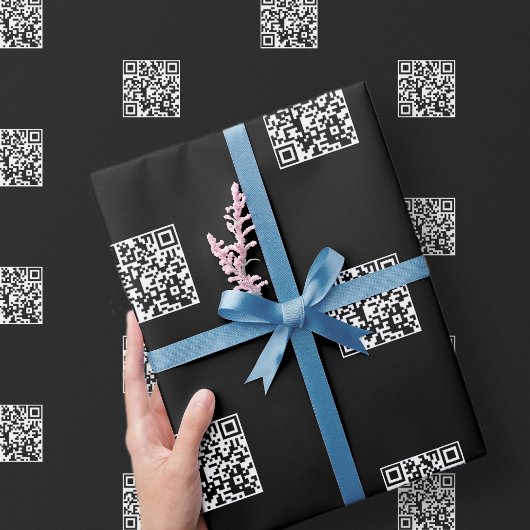 Onmiddellijk Creëer QR-code met verzegeld patroon Cadeaupapier