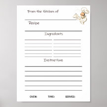 Onmiddellijk downloaden Receptenblad of