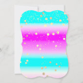 Onmiddellijk downloaden van gouden oceaan op feest kaart (Achterkant)