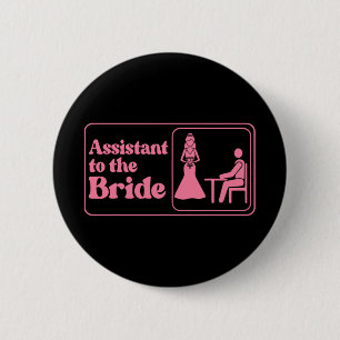 Onmiddellijk Naar De Bruid Roze Bachelorette Feest Ronde Button 5,7 Cm