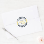 Onmiddellijk Pop Chic Chevron Baby shower Stickers (Envelop)