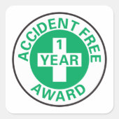 Onmiddellijk toegekende prijs vierkante sticker (Voorkant)