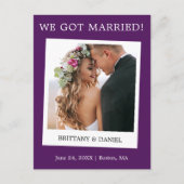 Onmiddellijke camera Fotobruiloft Aankondiging Paa Briefkaart (Voorkant)