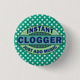 Onmiddellijke Clogger voegt enkel Muziek toe Ronde Button 3,2 Cm