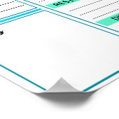 Onmiddellijke download vakantie dagelijkse planner poster (Hoek)