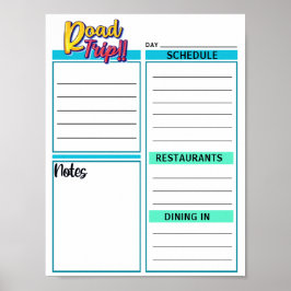 Onmiddellijke download vakantie dagelijkse planner poster