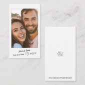 Onmiddellijke foto met handgeschreven notities Ops Visitekaartje (Voorkant / Achterkant)