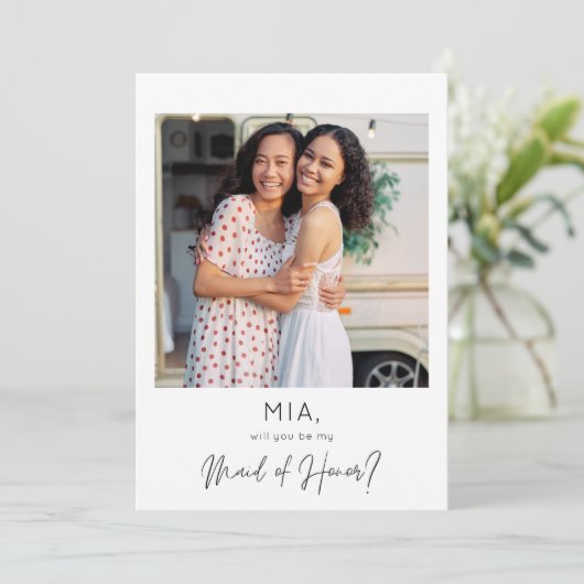 Onmiddellijke foto Mijn dochter van het eervolle v Kaart (Staand voorkant)